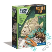 Clementoni - Tudomány és játék - Archeo Fun - Világító Piranha régészeti játékszett