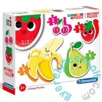Clementoni 4 az 1-ben Bébi sziluett puzzle (2,3,4,5 db-os) - Gyümölcsök (20815)