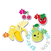 Clementoni 4 az 1-ben Bébi sziluett puzzle (2,3,4,5 db-os) - Gyümölcsök (20815)