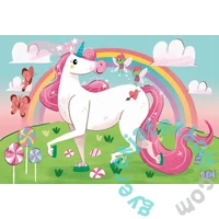 Clementoni 104 db-os Szuper Színes puzzle - Vidám unikornisok (27109)