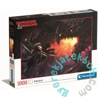 Clementoni 1000 db-os puzzle - Dungeons and Dragons - Fekete Sárkány (39735)