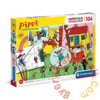 Clementoni 104 db-os Színezhető kétoldalas puzzle - Pippi Longstocking (25713)