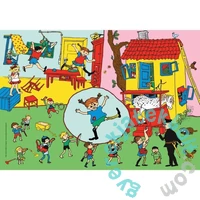 Clementoni 104 db-os Színezhető kétoldalas puzzle - Pippi Longstocking (25713)