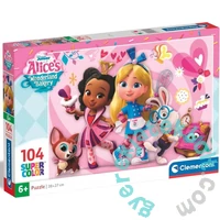 Clementoni 104 db-os Szuper Színes puzzle - Alice Csodaország Cukrászdája (25751)
