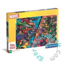 Clementoni 104 db-os puzzle - Marvel Hősök kontra Gonosztevők (25059)