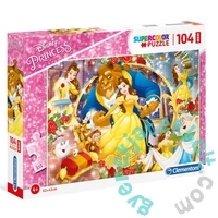 Clementoni 104 db-os Szuper Színes Maxi puzzle - Disney Princess - Szépség és a szörnyeteg (23745)