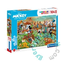 Clementoni 104 db-os Szuper Színes Maxi puzzle - Mickey egér és barátai (23759)