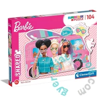 Clementoni 104 db-os Szuper színes Shaped puzzle - Barbie lakóautója (27162)