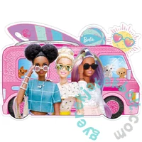 Clementoni 104 db-os Szuper színes Shaped puzzle - Barbie lakóautója (27162)