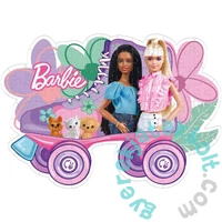 Clementoni 104 db-os Szuper színes Shaped puzzle - Barbie görkorcsolyája (27164)