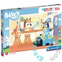 Clementoni 104 db-os Szuper színes puzzle - Bluey és családja (27169)