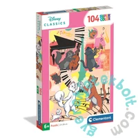 Clementoni 104 db-os  Szuper színes puzzle - Disney Macskarisztokraták (25048)