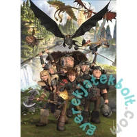 Clementoni 180 db-os  Szuper színes puzzle - Dragontrainer (29793)