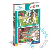 Clementoni 2 x 60 db-os puzzle - Disney Classic - 101 kiskutya (24836)
