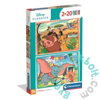 Clementoni 2 x 60 db-os puzzle - Disney Classic - Oroszlánkirály és Dumbo (24837)