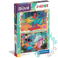 Clementoni 2 x 60 db-os Szuper Színes puzzle - Stitch (24822)