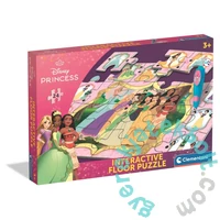Clementoni 24 db-os Floor puzzle interaktív tollal - Disney Princess (16685)