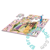 Clementoni 24 db-os Floor puzzle interaktív tollal - Disney Princess (16685)