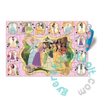 Clementoni 24 db-os Floor puzzle interaktív tollal - Disney Princess (16685)