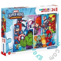 Clementoni 24 db-os Szuper Színes Maxi puzzle - Marvel Szuperhősök (24208)
