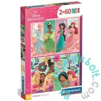Clementoni 2 x 60 db-os puzzle- Disney Princess (24824)