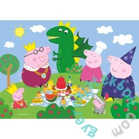 Clementoni 2 x 20 db-os Szuper Színes puzzle - Peppa malac- Játék és piknik (24778)