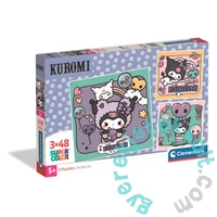 Clementoni 3 x 48 db-os Square puzzle - Kuromi (25027)