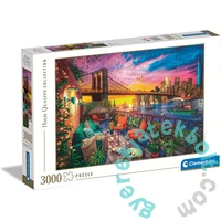 Clementoni 3000 db-os puzzle - High Quality Collection - Manhattani naplemente a teraszon (33552)