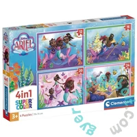 Clementoni  4 az 1-ben puzzle (12,16,20,24 db-os) - Disney Junior - Ariel (21533)