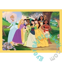 Clementoni  4 az 1-ben Szuper színes puzzle (12,16,20,24 db-os) - Disney Hercegnők (21746)