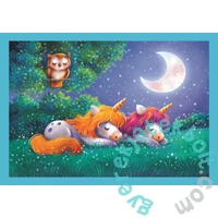 Clementoni  4 az 1-ben Szuper színes puzzle (12,16,20,24 db-os) - Egy nap, az Unikornissal (21740)