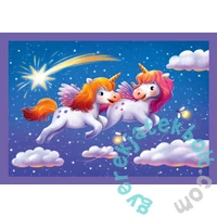 Clementoni  4 az 1-ben Szuper színes puzzle (12,16,20,24 db-os) - Egy nap, az Unikornissal (21740)