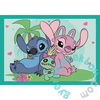 Clementoni  4 az 1-ben Szuper színes puzzle (12,16,20,24 db-os) - Stitch (21745)