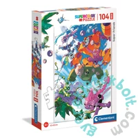 Clementoni 104 db-os Szuper Színes Maxi puzzle - Super Friends (23754)