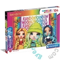 Clementoni 104 db-os Szuper Színes Ragyogó puzzle - Rainbow High (20342)