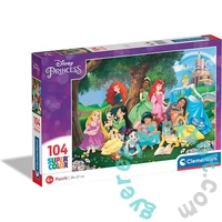 Clementoni 104 db-os Szuper Színes puzzle - Disney Princess (25743)