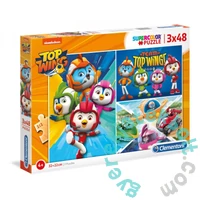 Clementoni 3 x 48 db-os Szuper Színes puzzle  - Szuper Szárny (25241)