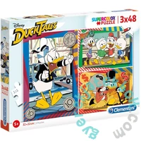 Clementoni 3 x 48 db-os Szuper Színes puzzle - Kacsamesék (25226)