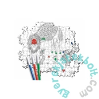 Clementoni 60 db-os Színezhető kétoldalas puzzle - Robotok (26061)