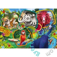 Clementoni 60 db-os Színezhető kétoldalas puzzle - Szafari (26994)