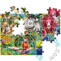 Clementoni 60 db-os Színezhető kétoldalas puzzle - Szafari (26994)