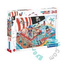 Clementoni 24 db-os Szuper Színes Maxi puzzle - Pirates - Kalózok (24209)