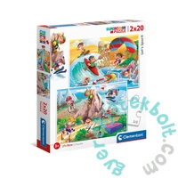 Clementoni 2 x 20 db-os Szuper Színes puzzle - Sportra fel! (24780)