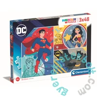 Clementoni 3 x 48 db-os Szuper Színes puzzle - DC Comics szuperhősök (25272)