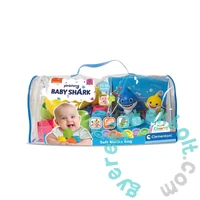 Clemmy Baby Puha kockák 22 db-os - Baby Shark építőcsomag