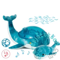 Cloud b Baba zenélő plüss Tranquil projektoros éjjeli fénnyel - Bálna (CLTT-7901-WB)