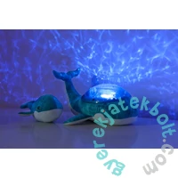 Cloud b Baba zenélő plüss Tranquil projektoros éjjeli fénnyel - Bálna (CLTT-7901-WB)