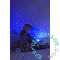 Cloud b Baba zenélő plüss Tranquil projektoros éjjeli fénnyel - Bálna (CLTT-7901-WB)