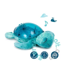 Cloud b Baba zenélő plüss Tranquil projektoros éjjeli fénnyel - Teknős (CLTT-9001-AQ)