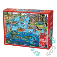 Cobble Hill 1000 db-os puzzle - DoodleTown - Gone Fishing (44503)